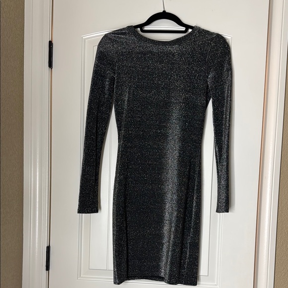 1. State Dresses & Skirts - 1. State Black Glitter Long Sleeve Dress